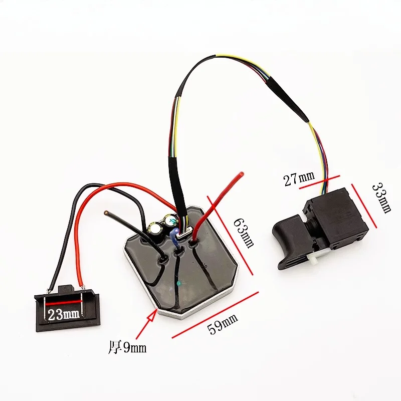 

Lithium battery electric hammer controller Charging hammer Circuit board Switch Light electric hammer Impact drill Circuit board