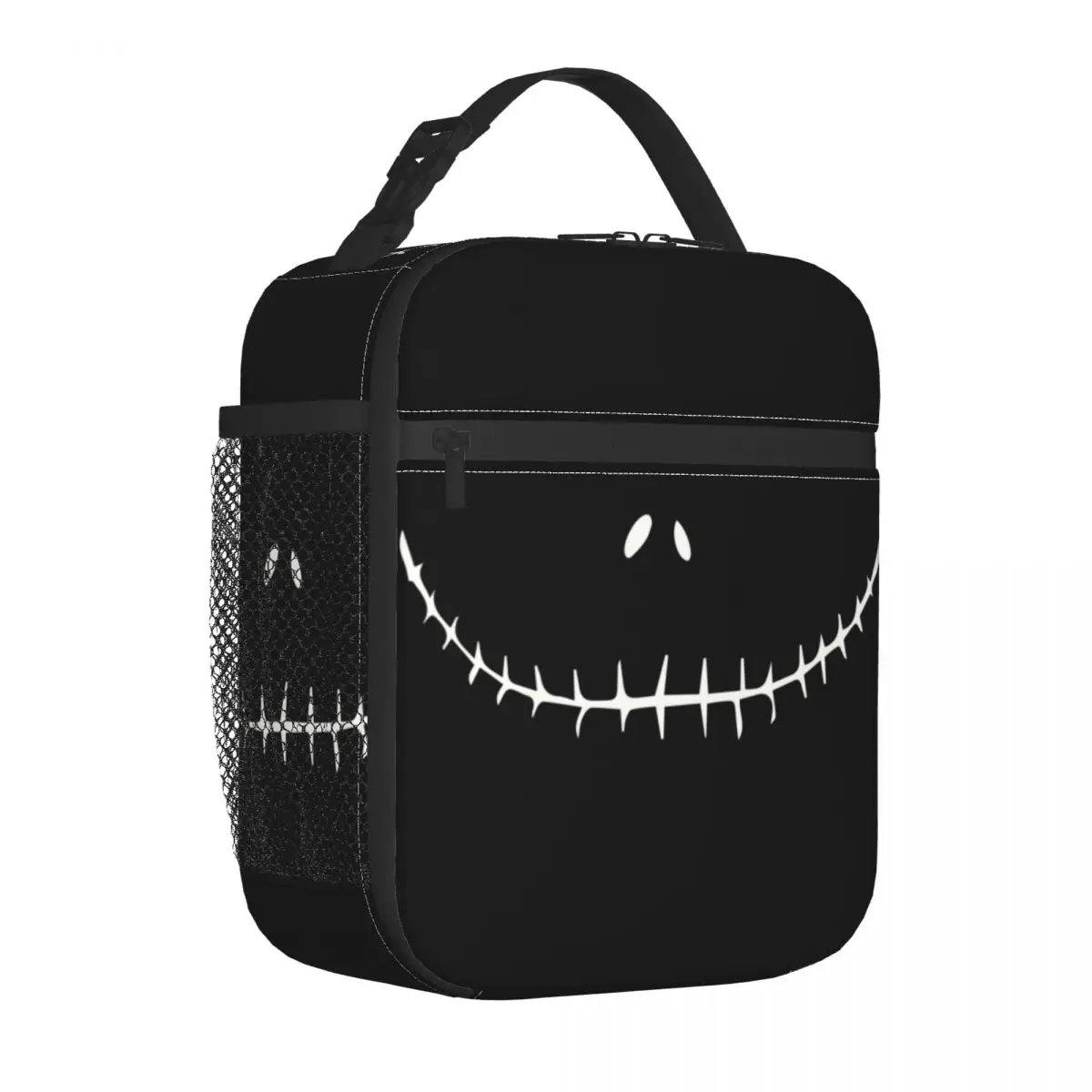 Custom Pumpkin King Jack Skellington Smiling Insulated Lunch Bags Food The Nightmare Before Christmas Thermal Cooler Lunch Box