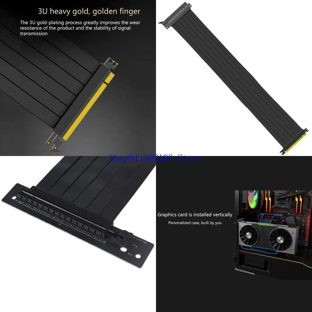 

P82A Riser Cable PCI for Express 16x Flexible Cable Card High Speed Extension Port Adapter Card PCIe X16 Riser For GPU