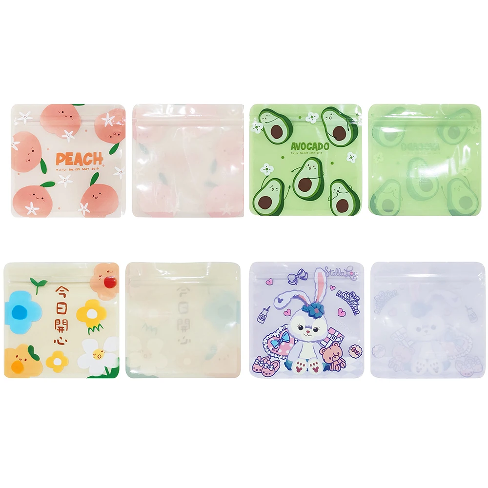 

Милые майларовые пакеты с героями мультфильмов и прозрачным окном, 1 г, 3,5 г, чехол с защитой от запаха, пустой замок на молнии, 3,5 пластиковый чехол для хранения, упаковочный чехол