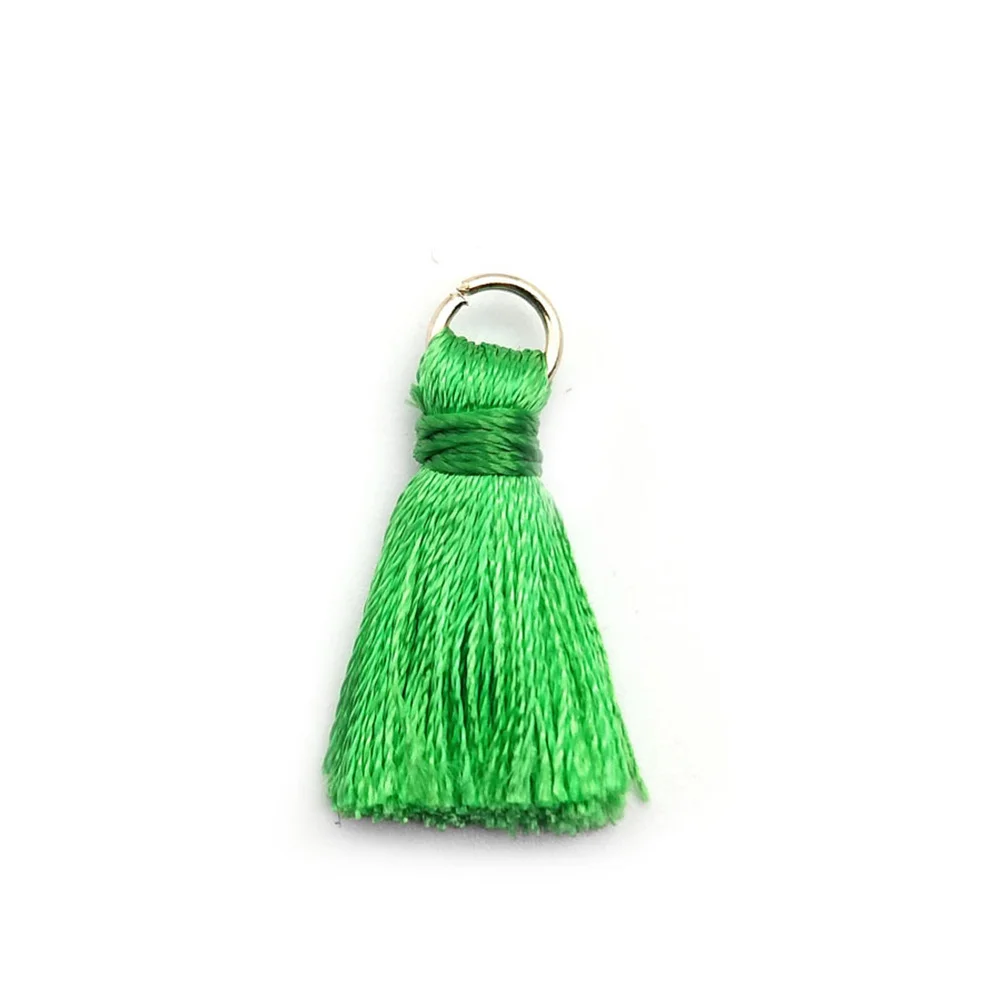 

60Pcs Tassel Accessories Long Colored Hanging Ring Tassel Pendant Earrings Supplies DIY Keychain Jewelry Dangler Mixed Color