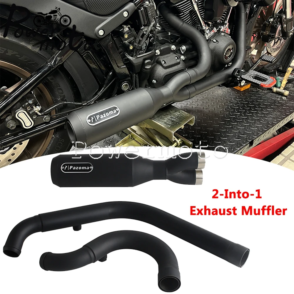 

Глушители выхлопных трубок, детали двигателя для Harley Softail Low Rider S ST EI Diablo Street Bob Standard Fat Bob Slim Deluxe 2018-up