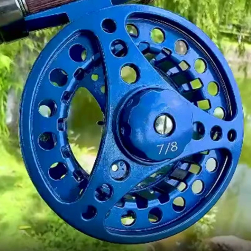 G92F Aluminum Alloys Fly Fishing Reel, All Metal Fishing Reel Light Weight Fly Reel Tackle For Trout Fishing Size 3/4 5/6 7/8