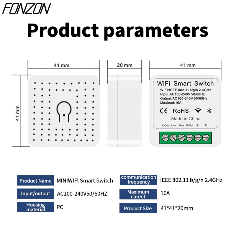 HomeKit Tuya ZigBee WiFi Smart Switch Module with Power Monitor 16A DIY Wireless Remote Control Light Switches Alexa Google Home