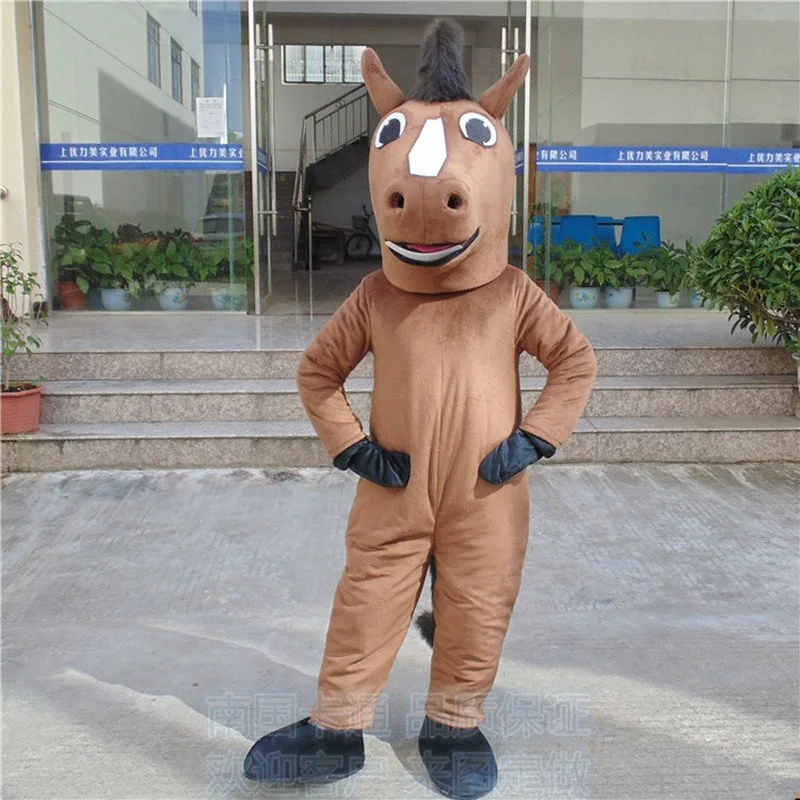 Horse Mascot Show Clothes Horse Fursuit Cosplay Costume Plush Props Costume Custom Cartoon Doll