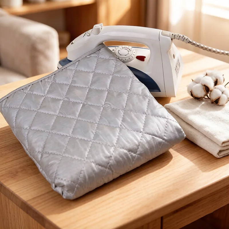 Non-Slip Heat Resistant Ironing Mat Compact Foldable Portable Ironing Board Travel Laundry Pad for Washer Dryer Anytime Ironing