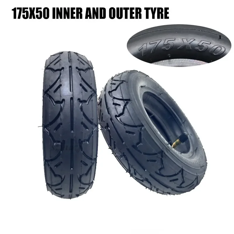 175x50 Tire Fits Antiskid Wear Resistant 7 Inch Electric Scooter Wheelchair Stroller  Replacement