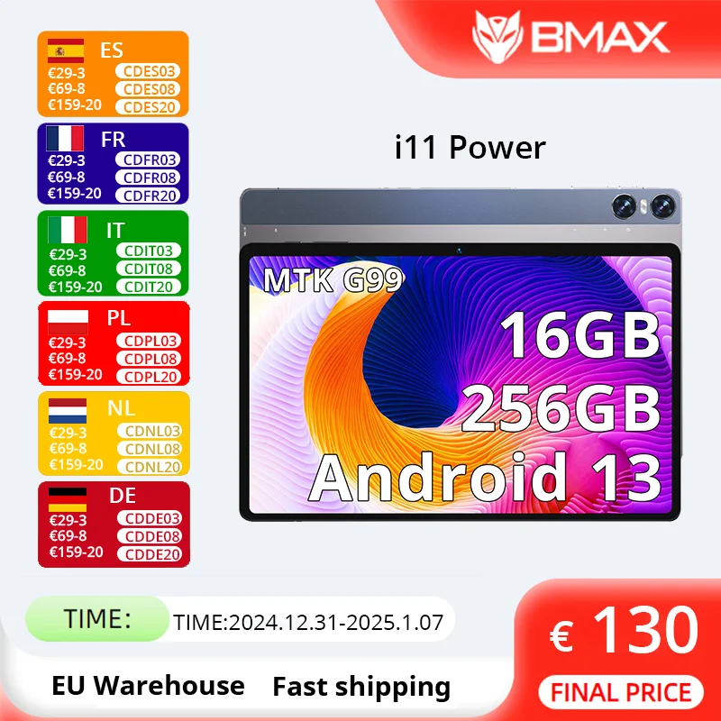 BMAX MaxPad i11 Power 4G Tablet 11