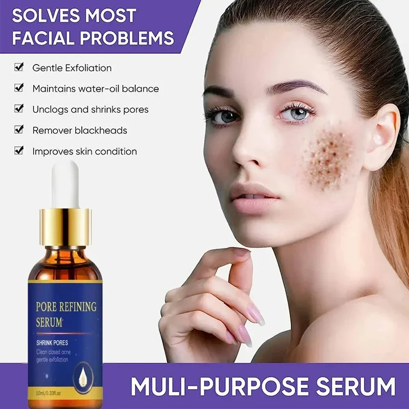 Pore Shrinking Serum Face Removing Large Pores Tightening Repairing Facial Pore Minimizing Essence Skin Care Beauty Firm skin