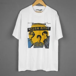 YMO T Shirt Yellow Magic Orchestra Haruomi Hosono Ryuichi Sakamoto Yukihiro Takahashi Kraftwerk Men's Tops Cotton Clothes Shirts