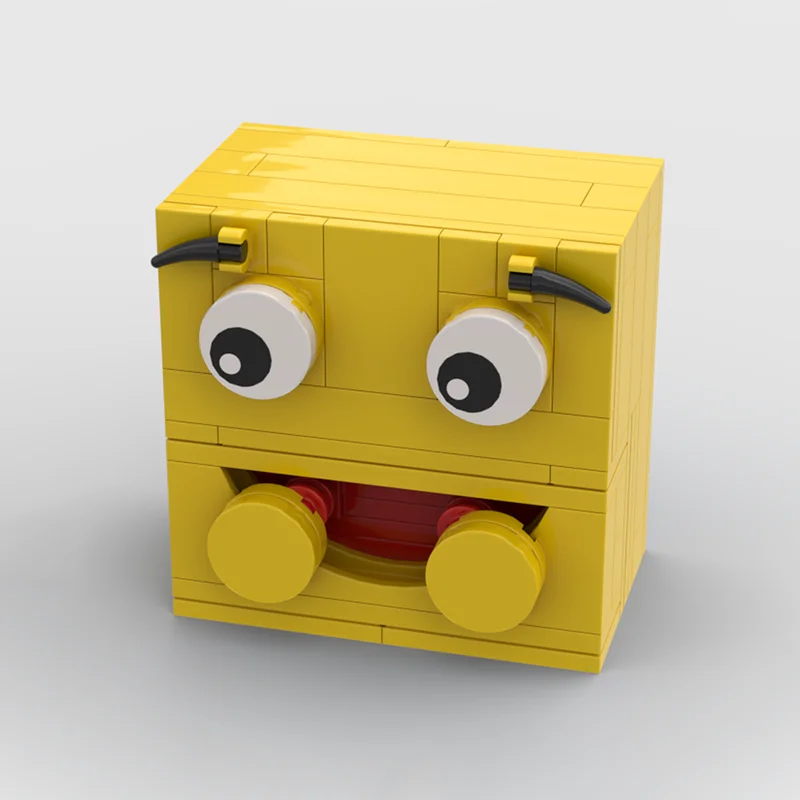 74 قطعة MOC نموذج الطوب السعيد اللبنات البناء تجميع هدية الكريسماس لتقوم بها بنفسك فكرة إبداعية التعليم لعبة أطفال عيد ميلاد