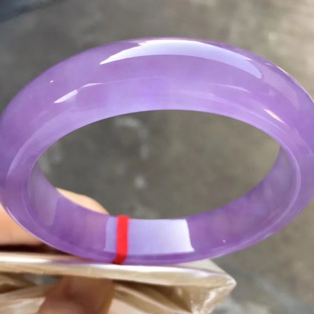 

New product Natural violet Color Myanmar Jade Bracelet Handcarved Bracelet Boutique Women's Jewelry Perfect Bracelet