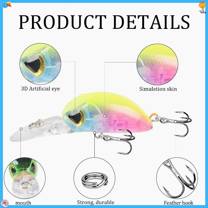 5.5 سنتيمتر 4 جرام اليابان الساخن نموذج العائمة أسماك الصيد السحر اللسان الطويل Jerkbait باس بايك Carkbait Wobblers المهنية الطعم الثابت