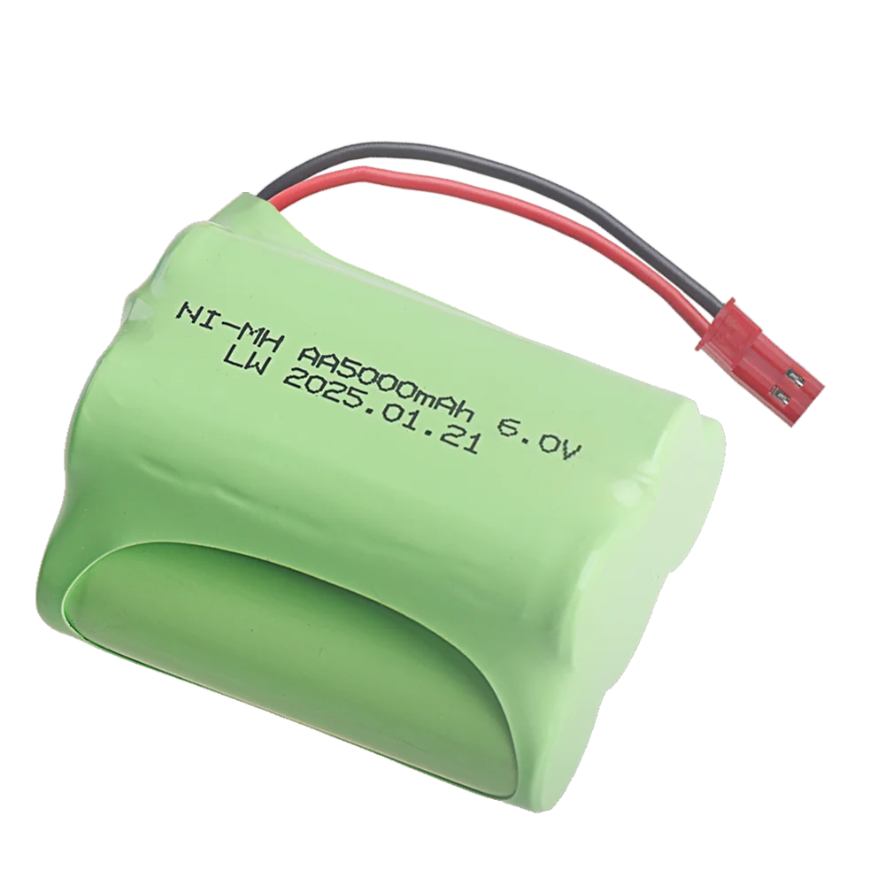 JST Plug Upgrade 5000mah 6V NiMH Battery For Rc Toys Cars Trucks Robots Boats AA Ni-MH 6 V Rechargeable Battery Pack vs 2400mAh