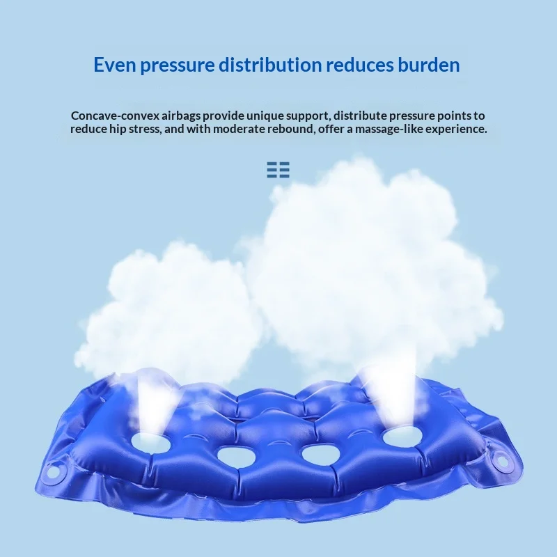 cushion Inflatable anti-decubitus cushion decubitus ring bedridden elderly care decompression square round air cushion
