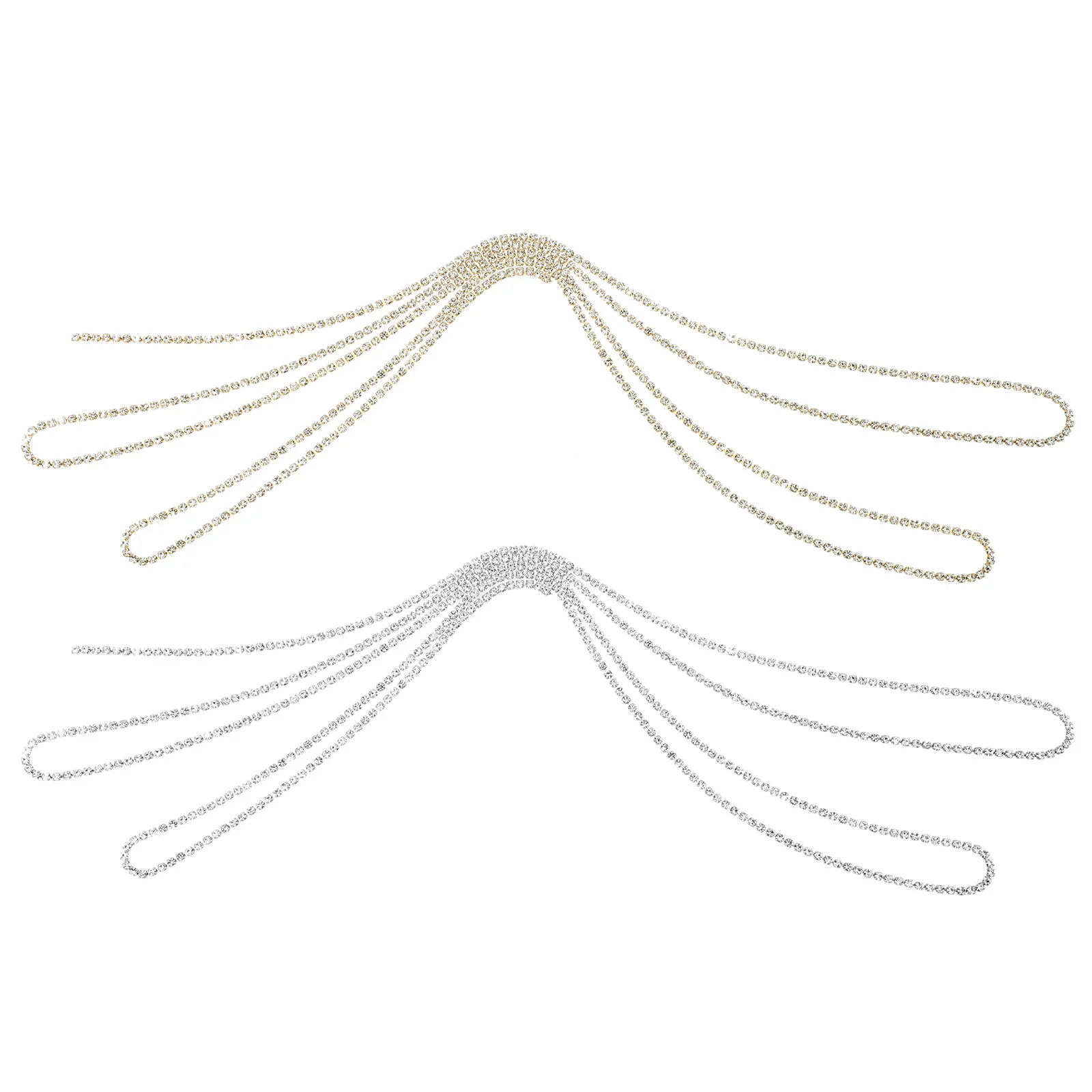 2 قطعة سلسلة الراين المياه الفن اكسسوارات لامعة مسمار السحر ل عمليات تجميل الأظافر Diy بها بنفسك الديكور مسمار سلسلة مجوهرات ترصيع الزخرفية