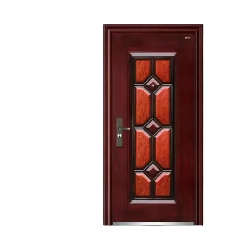 Copper Art Embossing Entry Door Anti Theft Carving Family Villa Entrance Door