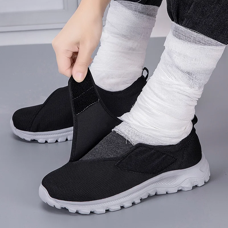 

Unisex Fat Feet Convenient Casual Shoes Men Lightweight Breathable Casual Sneakers Men Non-Slip Rehabilitation Training Shoes