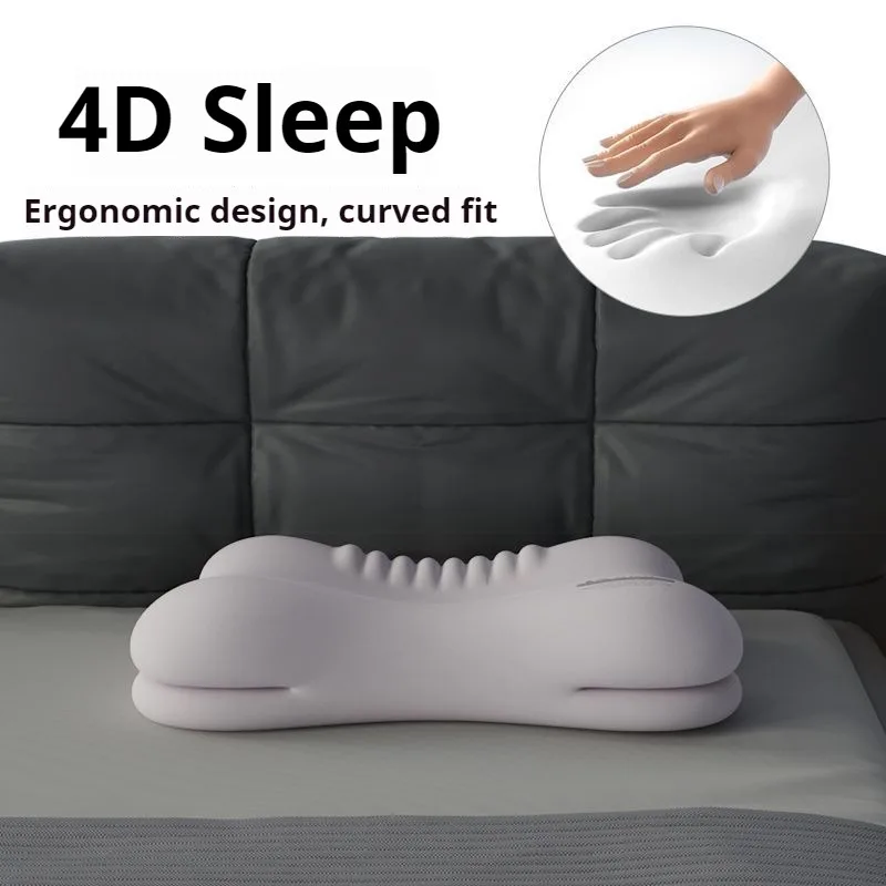 Ergonomic Memory Foam Pillow for All Sleep Positions, Multi-Zone Support, Zero Pressure, Deep Sleep, Neck Pain Relief