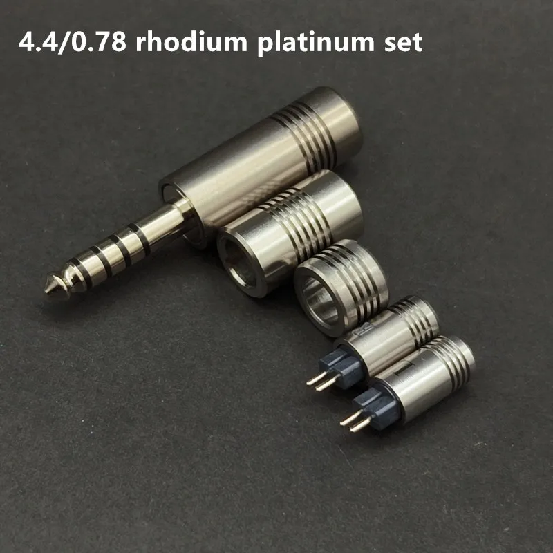 HIFI OCC Rhodium-plated Titanium alloy Platinum Audio Jack Audio Connector 2.5mm/3.5mm/4.4mm  HIFI DIY Stereo Headset Male