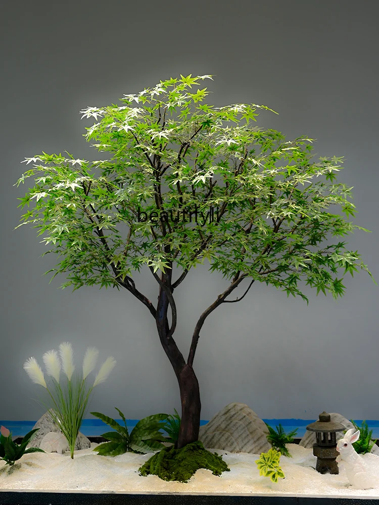 

Artificial Maple Plant Fake Trees Prop Decoration Large Shopping Mall Green Plant Indoor Landscaping