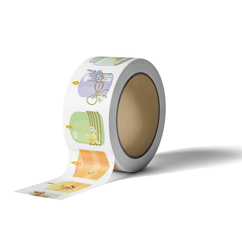 500 pezzi/rotolo adesivi ricompensa frutta cartone animato carino irregolare per bambini adesivi fai da te adesivi sigillanti decorazione