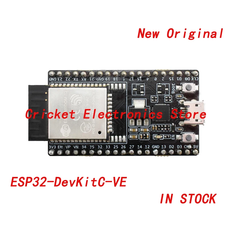 

ESP32-DevKitC-VE ESP32 General Development Kit embeds ESP32-WROVER-E 8MB flash