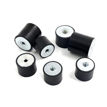 Anti Vibration Rubber Isolator Mount, M6 M8 DD Female Thread Anti Vibration Bobbin Isolator Damper Rubber Mounting Feet