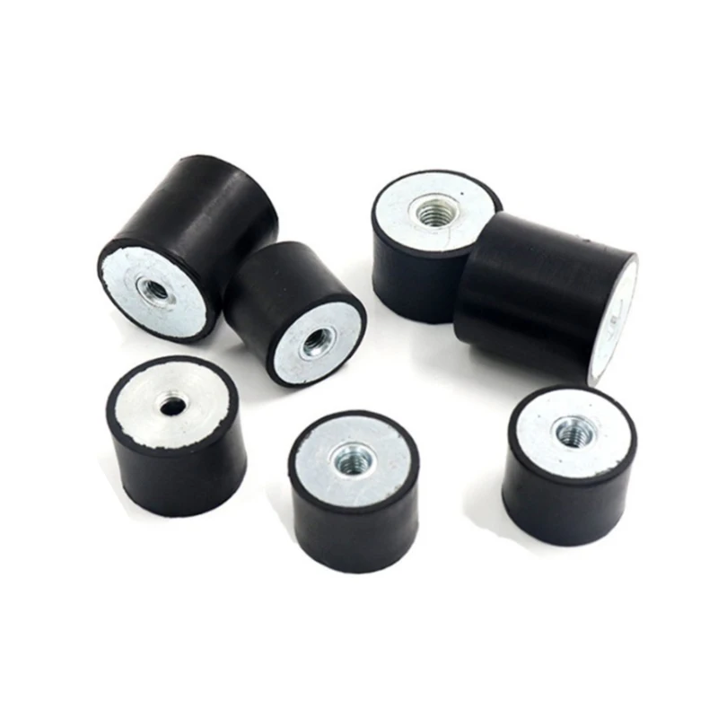 Anti Vibration Rubber Isolator Mount, M6 M8 DD Female Thread Anti Vibration Bobbin Isolator Damper Rubber Mounting Feet 