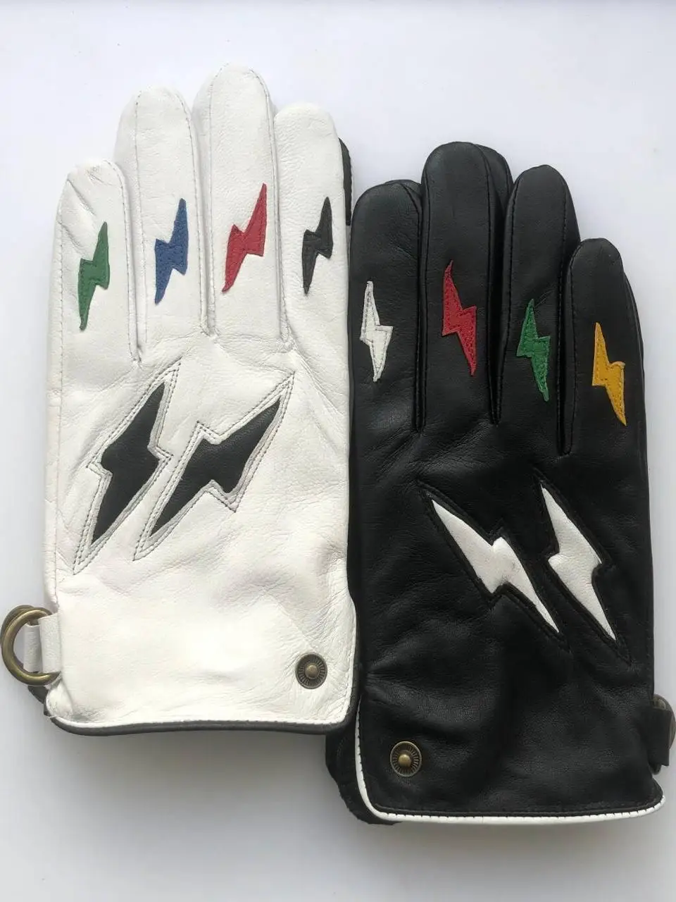 nouveaux-gants-de-moto-retro-lightning-en-cuir-d'agneau-veritable-compatibles-avec-les-ecrans-tactiles-pour-la-conduite-chauds-blancs-pour-hommes