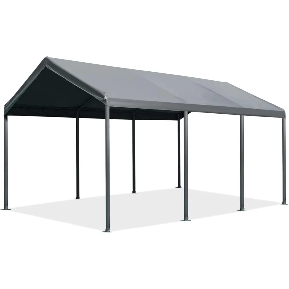 

Carport, 12’ X 20’ Heavy Duty Car Canopy with Powder-Coated Steel Frame, Easy to Assemble Portable Garage for Car, Boat, Party