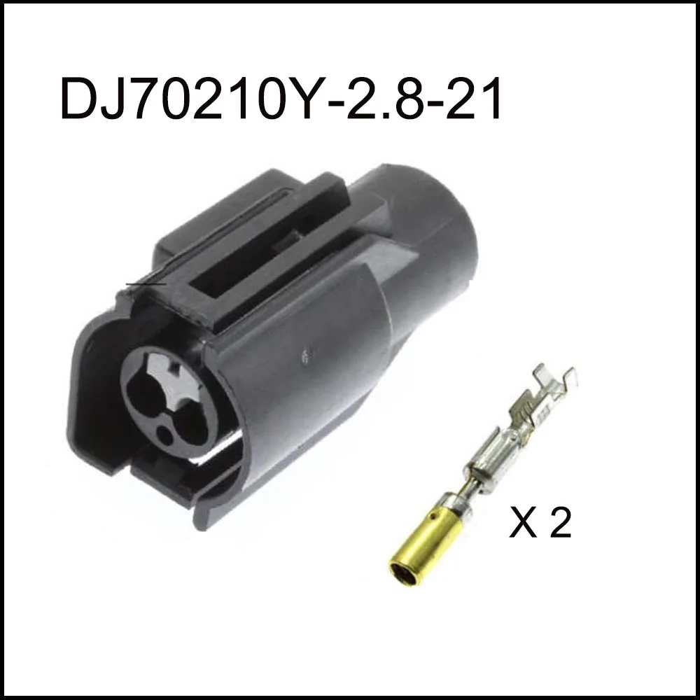 200SET DJ70215-2.8-21 car wire connector Harnes cable 2 pin automotive waterproof plug Include terminals seal