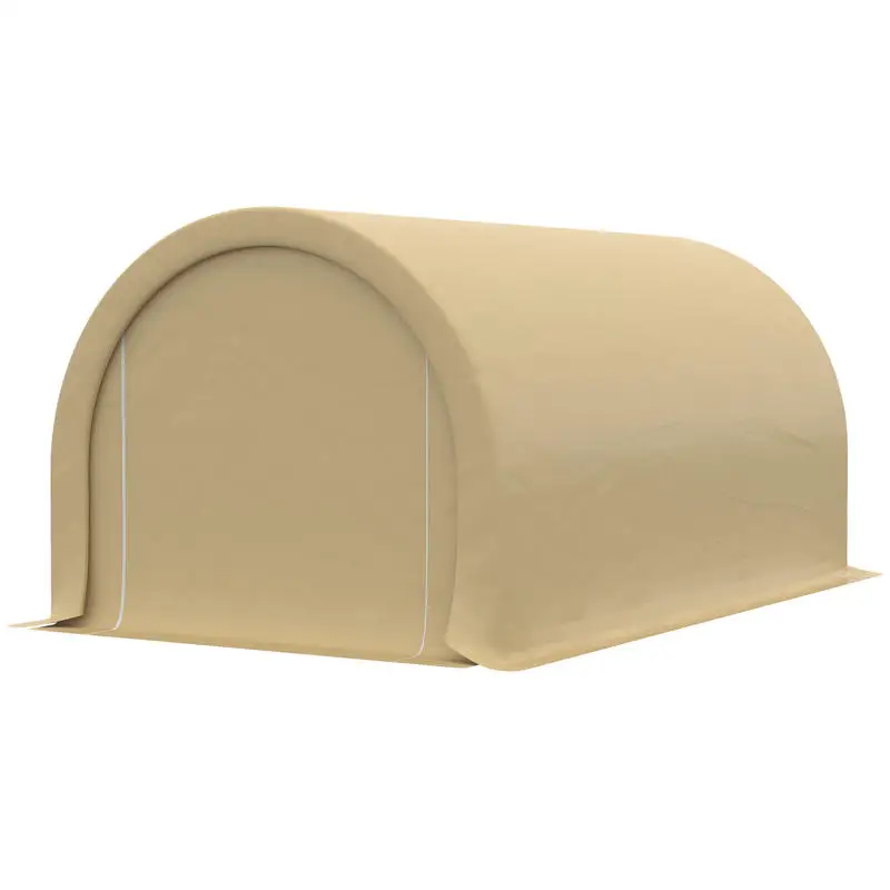 

Waterproof Carport Garage with Uv Protection Upf 30 + Removable Sidewalls 5 X 3 m Beige