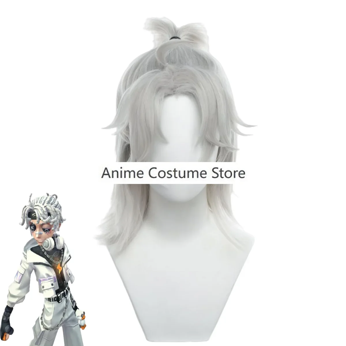 Luca Balsa ملابس تنكرية للرجال ، لعبة أنيمي ، هودي أبيض ، ملابس رياضية مع شعر مستعار ، أرز البط ب ، سجين ، بدلة ترفيه يومية