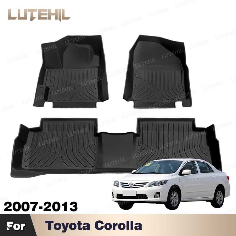 

Custom TPE Car Floor Mat For Toyota Corolla 2007-2013 12 11 10 09 Full Set Carpet Cover Waterproof Protector Accessories parts