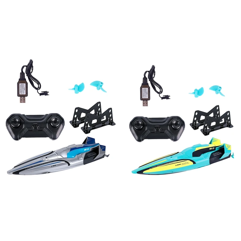 S1 2.4G High-Speed Remote Control Speedboat 30Km/H Waterproof Electric Remote Control Double Propoler