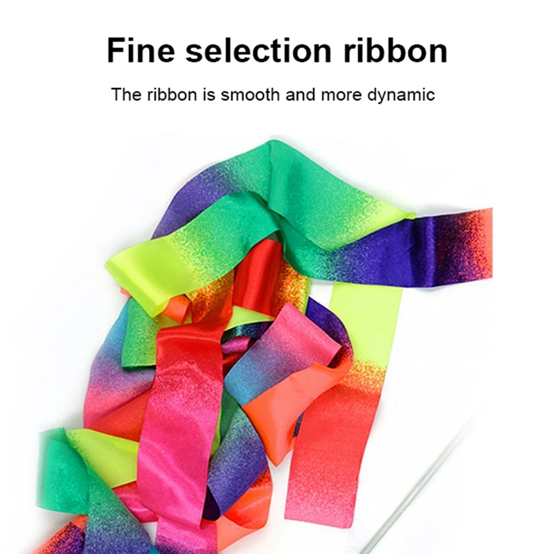 Children Dance Gymnastics Ribbon Presents Three Different Lengths of Ribbons Are Provided Suitable Props Accessories