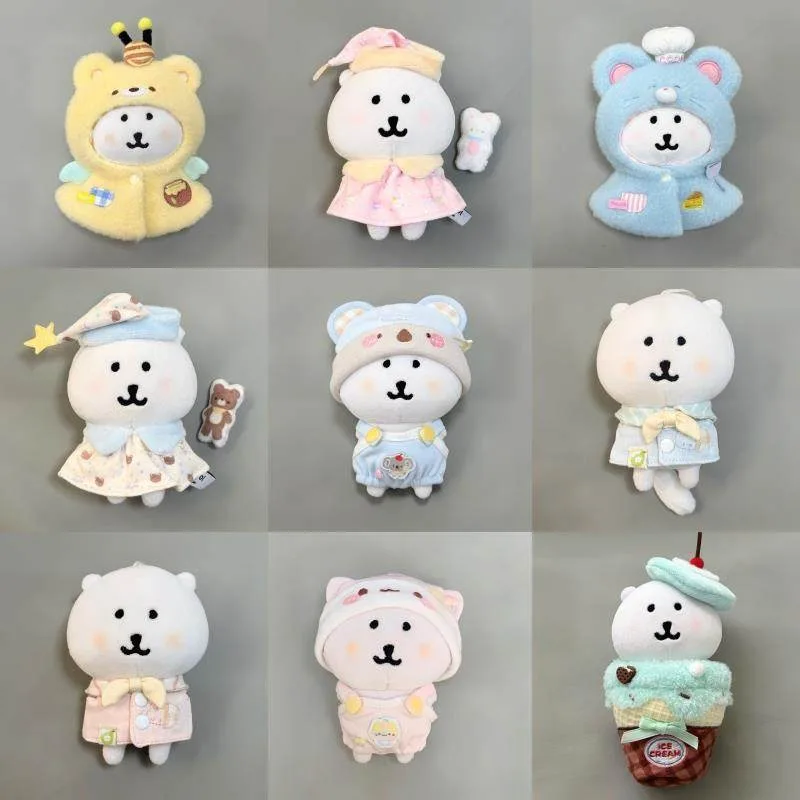 

Плюшевая хлопковая кукла-медведь 13/10 см в забавном костюме, с очаровательной шляпкой, для детской одежды