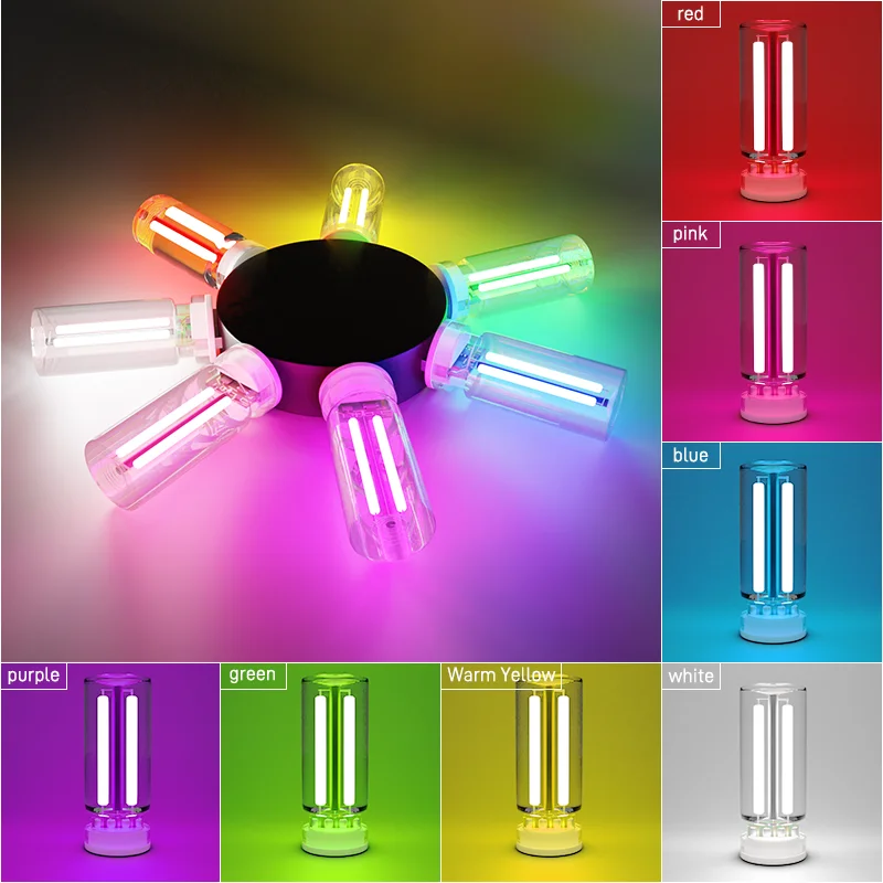 USB Car Atmosphere Lights Touch Dimmable LED Filament Lamp Bulb Incandescent Lighting Decorative Portable Plug Play Night Light