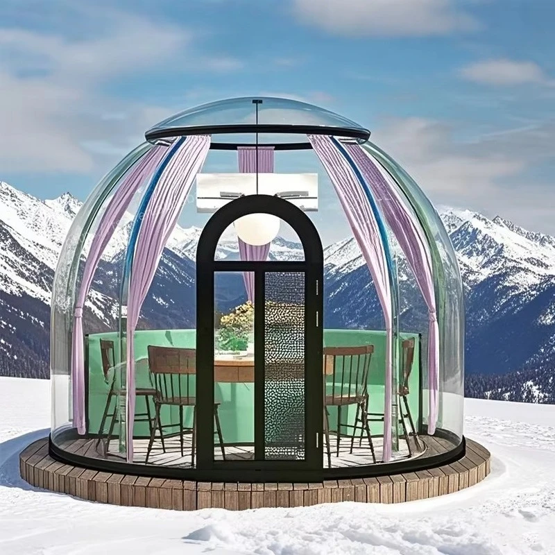 Luxury Inflatable Bubble House Transparent Starry Sky Room Outdoor Portable Camping Tent For Garden Resort Events