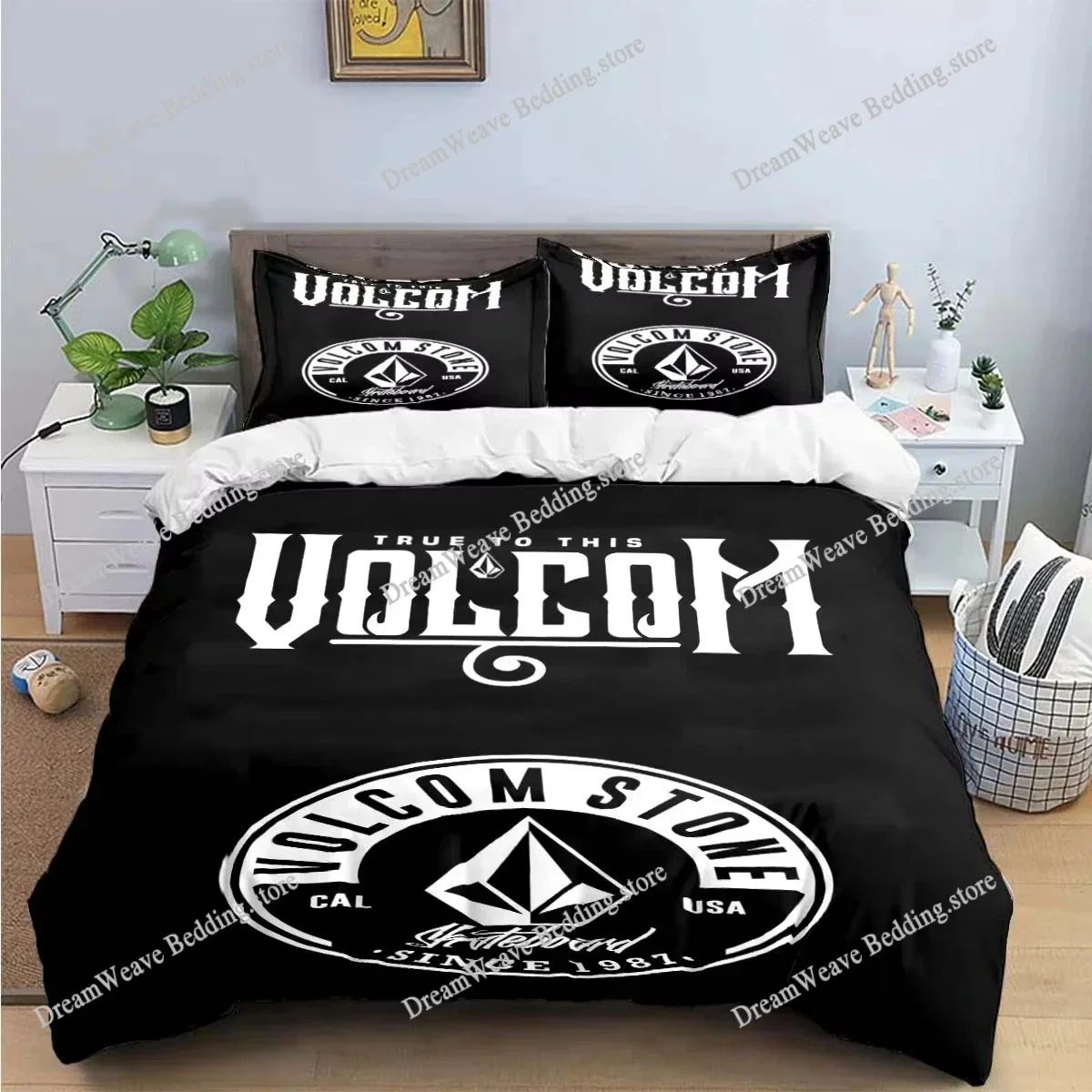 New V-VOLCOM 3d Print Bedding Sets Exquisite Bed Supplies Set Duvet Cover Bed Comforter Set Bedding Set Luxury Gift Home Textile