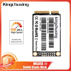 Kingchuxing SSD MSATA SATA 64GB 128GB 256GB 512GB Wewnętrzny dysk półprzewodnikowy Wysokowydajny dysk twardy do laptopa stacjonarnego