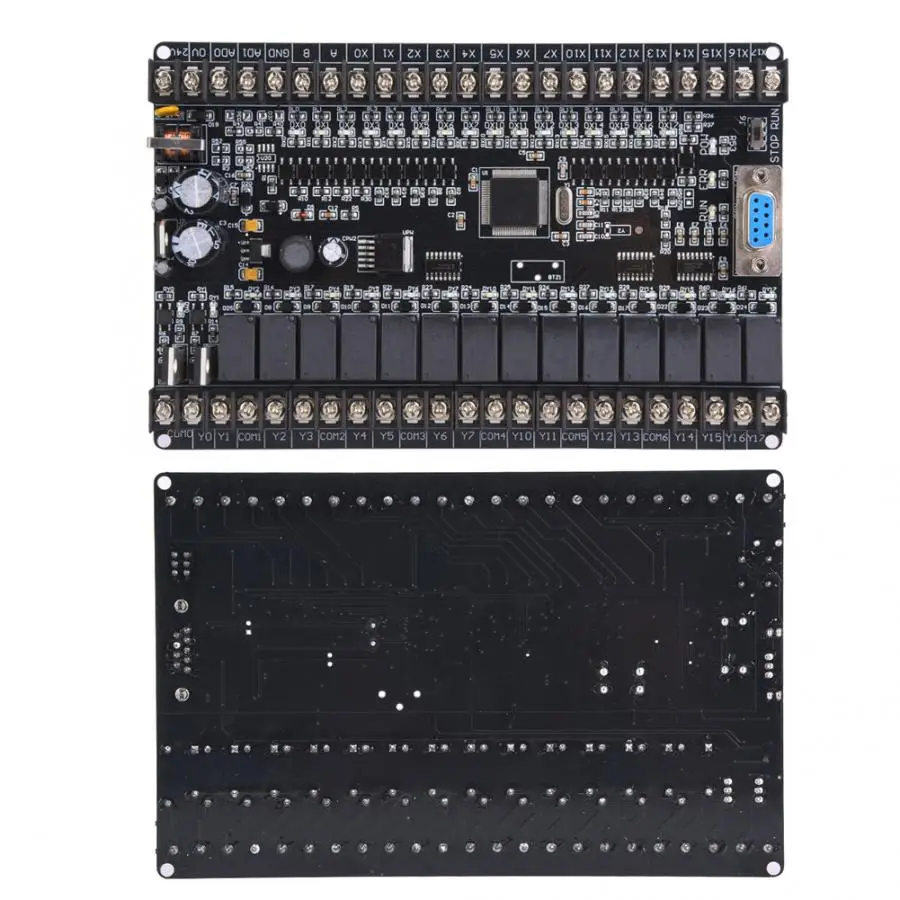 32-bit CPU FX1N-32MRT PLC board 16 In 16 Out Analog Input 2AD 485 Screws Install Industrial Programmable Logic Controller