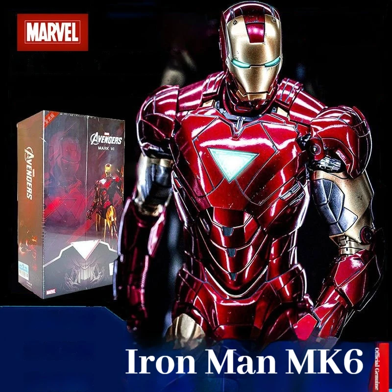 

Zhongdong Iron Man Handheld MK6 Luminous Edition Genuine Joint Mobile Eye Chest Luminous Model Gift Desktop Ornament cool