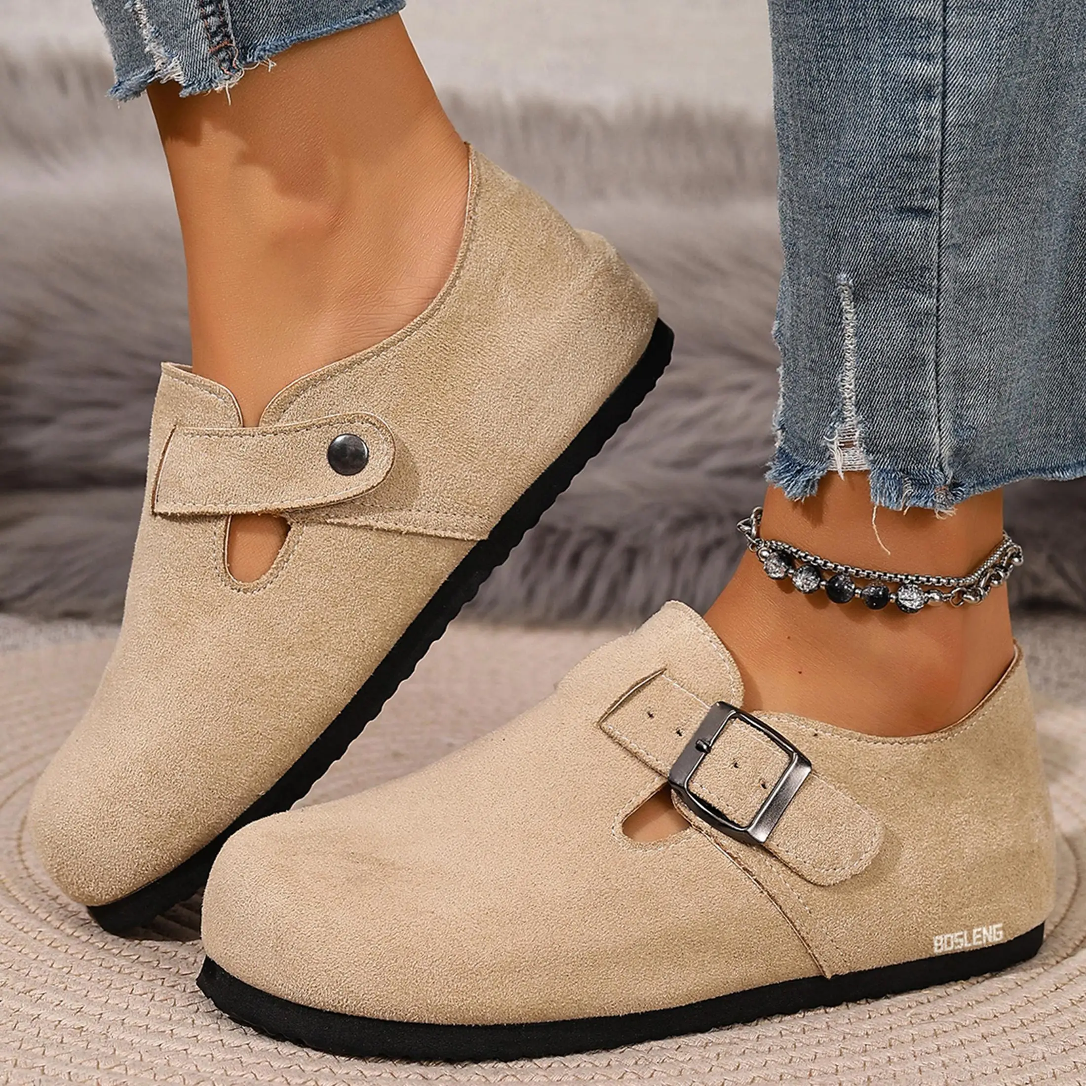 Loafer Flat Women - Sepatu Loafer Suede Nyaman untuk Wanita