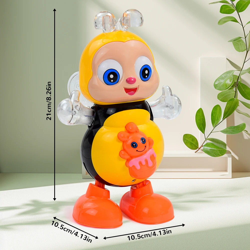 الأطفال الإلكترونية الحيوانات الأليفة لعبة الموسيقى الكرتون لعبة الصوتية الكهربائية ألعاب النحل مع الصوت فلاش الإضاءة الغناء الرقص للفتيات الفتيان الهدايا