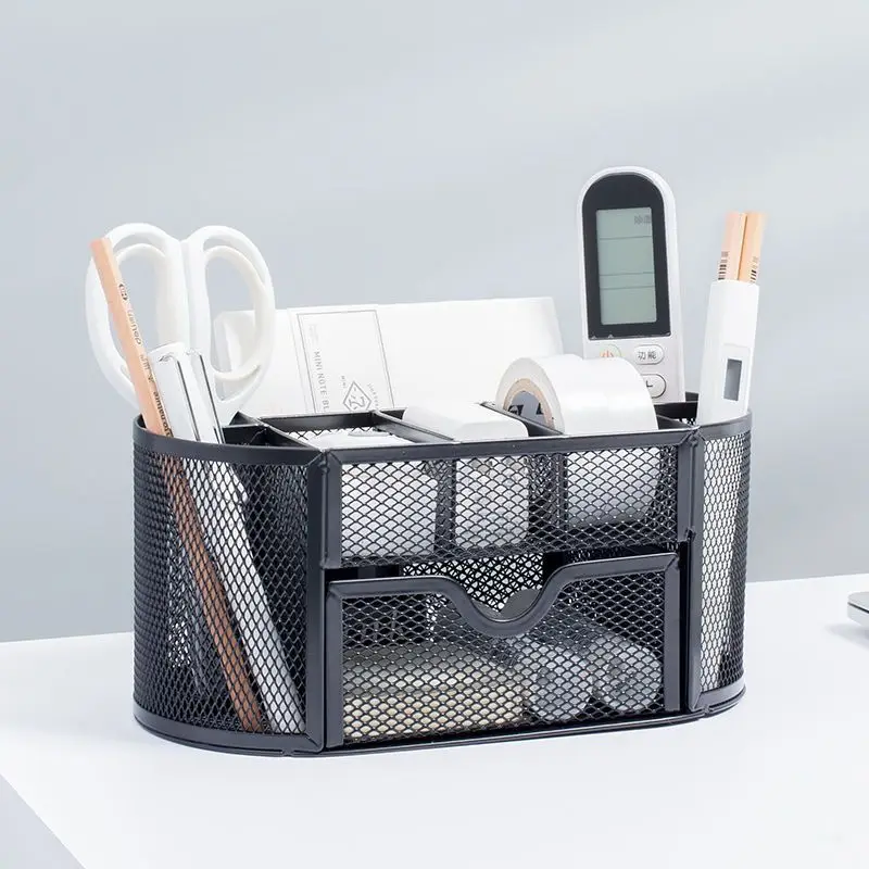 

Новый металлический настольный органайзер для ручек большой вместимости для офиса и школы