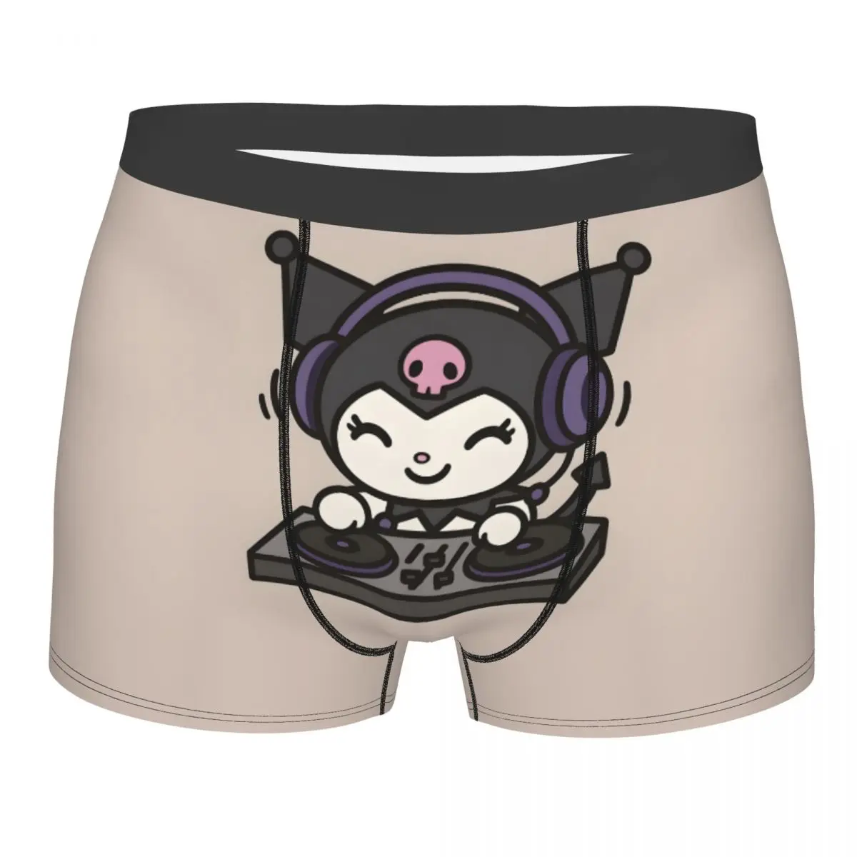 

Мужское крутое нижнее белье Kuromi с рисунком манги, трусы-боксеры, мягкие шорты, трусы, трусы