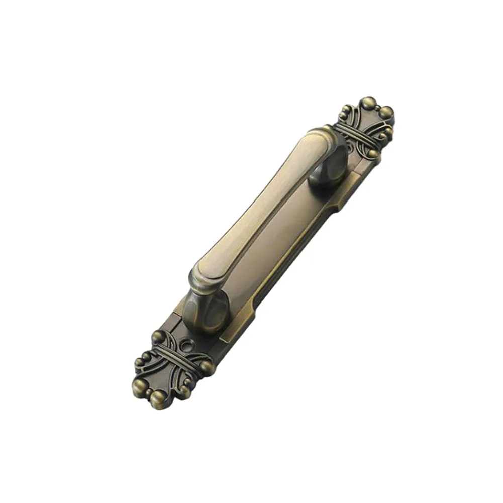 مقبض باب من سبائك الألومنيوم المكشوفة الأوروبية ، دفع سحب للخزانة ، غطاء الشرفة ، المنزل ، العتيقة