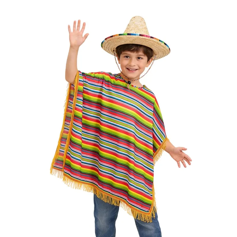 Conjunto de Disfraces para Fiesta Mexicana para Niños, Disfraz para Representaciones Escolares del Cinco de Mayo